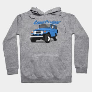 Land cruiser fj40 hardtop off road blue ocean Hoodie